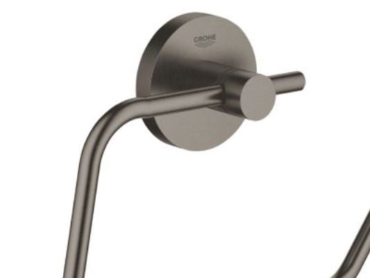 Grohe Essentials Toiletpapirholder uden låg - Børstet Hard Graphite