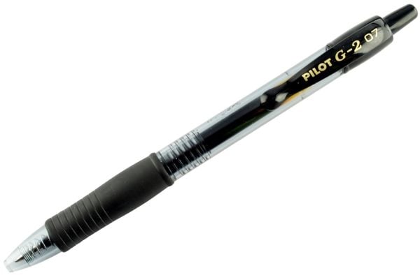 Gelpen Pilot BL-G2-7 medium 0,7 mm sort - (12 stk.)