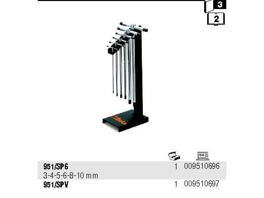 Beta Tools insexnyckel hex typ T 10 mm (009510610)