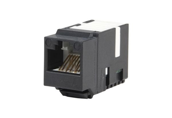 BTR NETCOM 130A10-29-I-B1, Sort, IDC, RJ-45, Cat6, T568A/B, RoHS