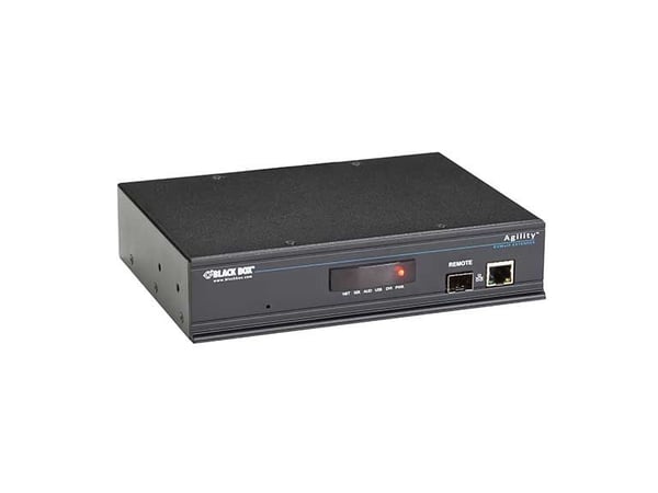 Black Box ACR1000A-R-R2, Mottaker, Koblet med ledninger (ikke trådløs), 100 m, Cat6, Sort, CE, RoHS, FCC