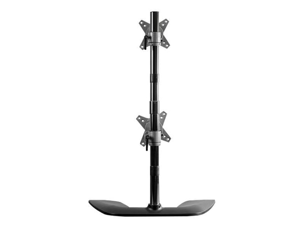 StarTech.com ARMDUOVS, Vapaasti seisova, 16 kg, 33 cm (13"), 68,6 cm (27"), 100 x 100 mm, Musta, Hopea