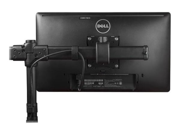 Startech Dual Monitor Mount - Supports Monitors 13" to 27" - Adjustable - Desk Clamp or Grommet-Hole Desk Mount for Dual VESA Monitors - Black (ARM...