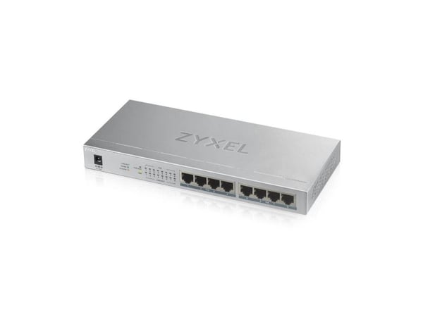 Zyxel GS1008HP - Switch - 8 x 10/100/1000 (PoE+) - veggmonterbar, stasjonær - PoE+ (60 W)