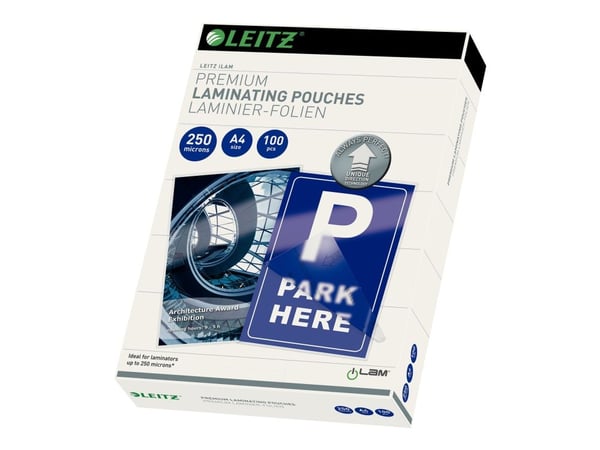 Lamineringslommer Leitz A4 krystalklar 210x297 mm (100 stk.)