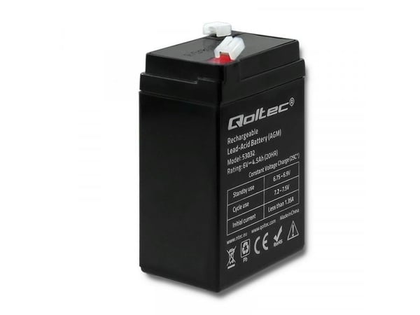 Qoltec - UPS-batteri - 1 x batteri - blysyre - 4.5 Ah