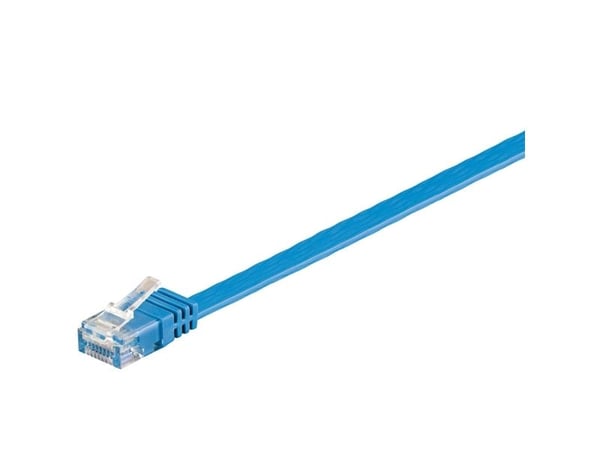 Goobay RJ-45 CAT6 1m, 1 m, Cat6, U/UTP (UTP), RJ-45, RJ-45, Blå