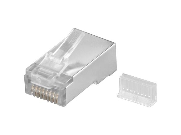 Goobay 68079, RJ45, Sølv, Hankjønn, Rett, Plast, Cat5