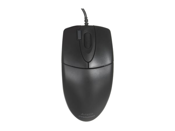 A4Tech OP-620D, Molempikätinen, Optinen, USB A-tyyppi, 800 DPI, musta