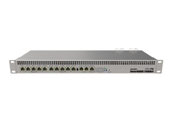 MikroTik RouterBOARD RB1100AHx4 - Dude Edition - ruter 13-porters svitsj - 1GbE - rackmonterbar