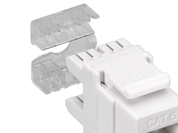 Goobay 95740, Flat, Hvit, RJ-45, IDC, Hunkjønn, Cat6