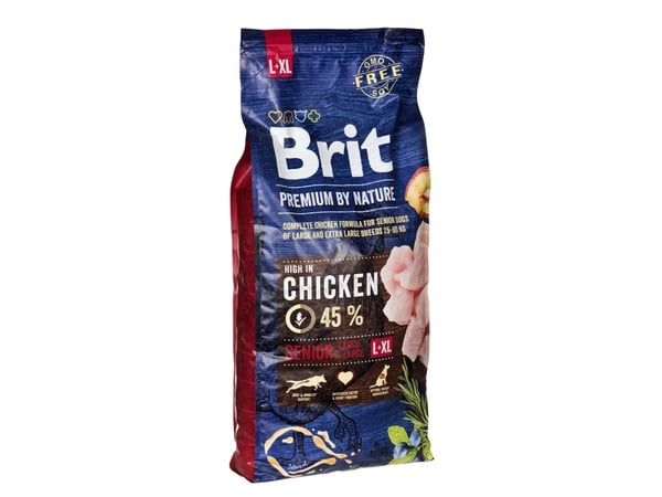 Brit Premium by Nature Senior L+XL - kuivaruoka koirille - Omena, Kana, Maissi 15 kg