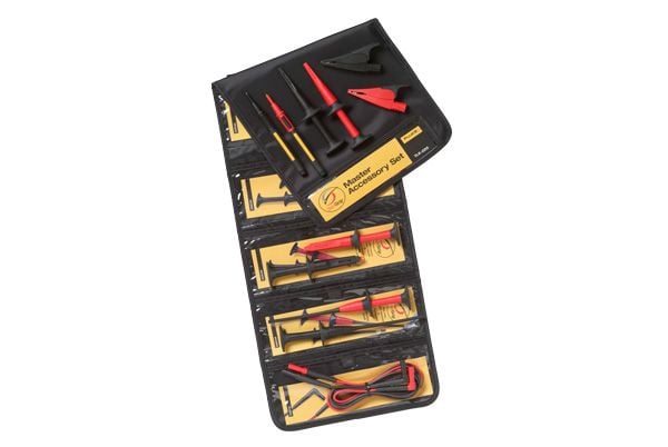 Fluke TLK282-1, testledning, sond och clips, svart, grå, röd, gul, 60 V