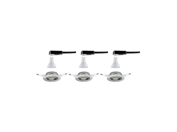 Paulmann 934.20, GU10, 3 lamppu(a), LED, 15 W, 350 lm, Metallinen