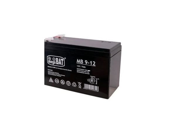 MegaBat MB 9-12, Forseglet blysyre (VRLA), 12 V, 5 stykker, Sort, 9 Ah, 2,2 kg