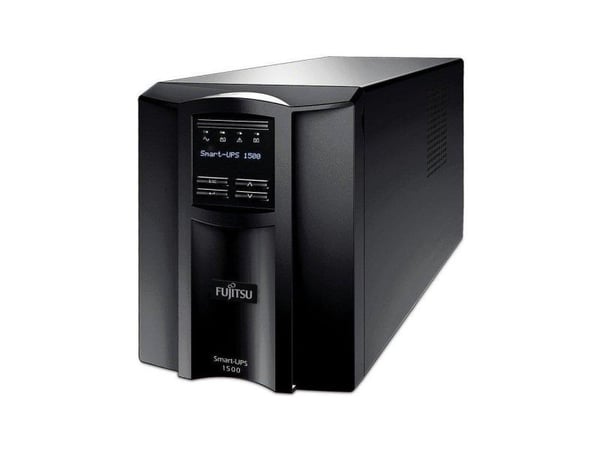 Fujitsu Smart-UPS - UPS (vastaa: APC RBC7) - AC 230 V - 1 kW - 1500 VA - Ethernet, RS-232, USB - lähtöliitännät: 8 - musta