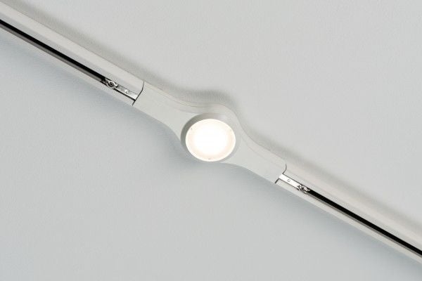 Paulmann 954.78, Spotlight på skinne, 1 ampuller, LED, 2700 K, 420 lm, Hvit
