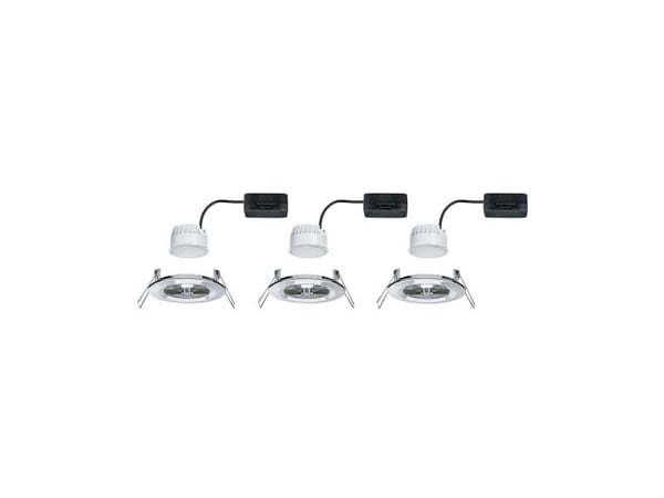 Paulmann 934.63, 3 ampuller, LED, 19,5 W, 460 lm, Kromfarget