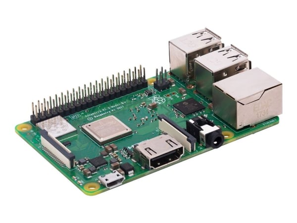Raspberry Pi 3 Model B+ - Enkelttavle-tietokone - Broadcom BCM2837B0 / 1,4 GHz - RAM 1 GB - 802.11a/b/g/n/ac, Bluetooth 4.2