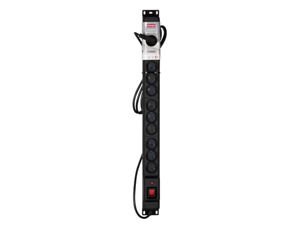 Activejet COMBO/12GN/1,5M/CZ, 1,5 m, 12 AC-pistorasia(a), Sisätila, Tyyppi E, Tyyppi E, Muovi