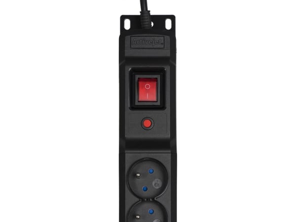 Activejet COMBO/12GN/5M/CZ, 5 m, 12 AC-utgångar, inomhus, Typ E, Typ E, Plast