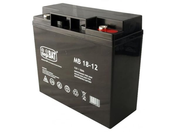 Mpl Power Elektro Megabat 12V 18Ah M5 AGM batteri, 3-5 år Mpl Power Elektro Megabat 12V 18Ah M5 AGM batteri, 3-5 år