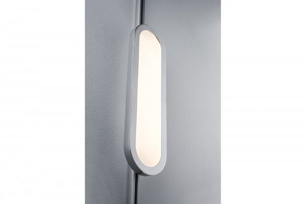 Paulmann 953.19, Spotlight på skinne, 1 ampuller, LED, 2700 K, 480 lm, Kromfarget