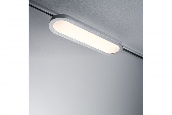 Paulmann 953.19, Spotlight på skinne, 1 ampuller, LED, 2700 K, 480 lm, Kromfarget