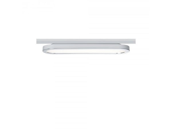 Paulmann 953.20, Skena för spotlight, 1 lampor, LED, 2700 K, 480 LM, Krom, Vit