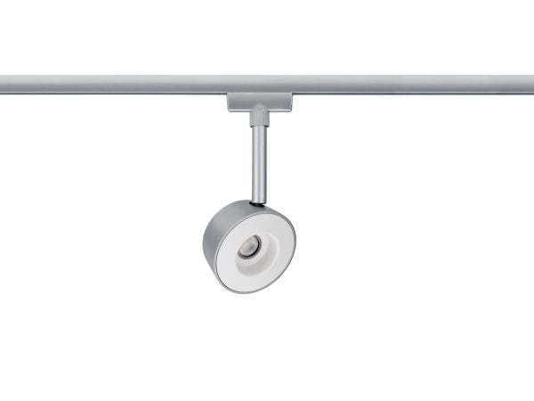 Paulmann 954.73, Spotlight på skinne, 1 ampuller, LED, 2700 K, 294 lm, Kromfarget, Hvit