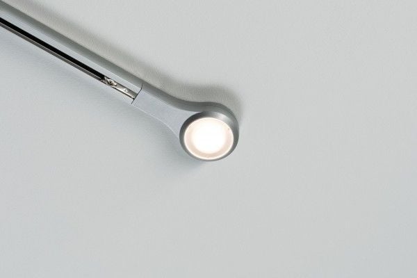 Paulmann 954.79, Spotlight på skinne, 1 ampuller, LED, 2700 K, 420 lm, Kromfarget