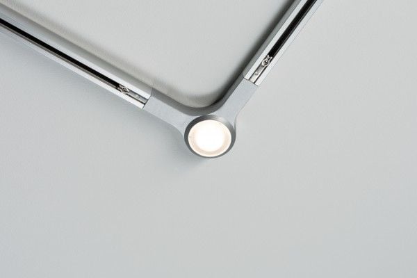 Paulmann 954.85, Spotlight på skinne, 1 ampuller, LED, 2700 K, 420 lm, Kromfarget