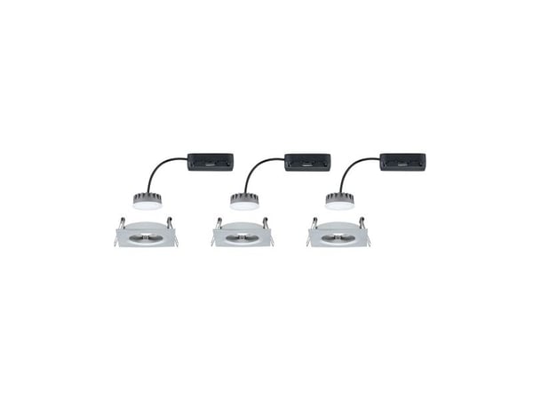 Paulmann 938.95, Innsunket spotlight, 1 ampuller, 425 lm, 230 V, Sølv