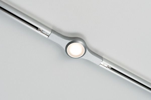 Paulmann 954.77, Spotlight på skinne, 1 ampuller, LED, 2700 K, 420 lm, Kromfarget