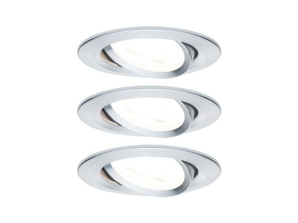 Paulmann 934.69, GU10, 3 ampuller, LED, 19,5 W, 460 lm, Aluminium