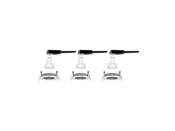 Paulmann 934.44, Indbygget lysplade, GU10, 3 pære(r ), LED, 2700 K, Aluminium