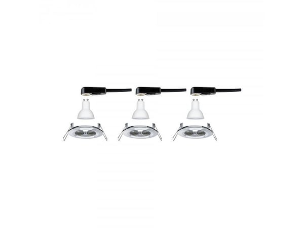 Paulmann 934.45, Innfelt lyspanel, GU10, 3 pære(r), LED, 2700 K, Krom