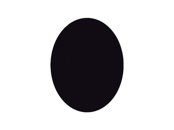Securit FB-OVAL, 300 x 500 mm, Melamin, Harts, Kardborreband, Svart