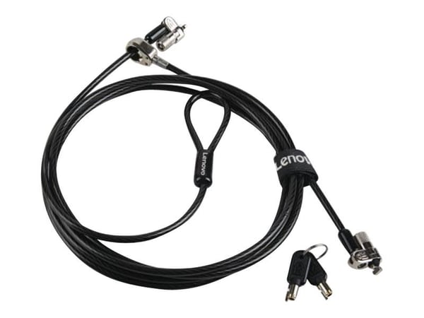 Kensington MicroSaver 2.0 Twin Head - Lås för säkerhetskabel - 2.5 m