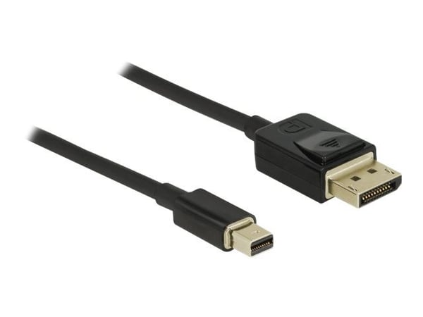 Delock - DisplayPort-kabel - DisplayPort hann til Mini DisplayPort hann - 1 m - svart - 8K-støtte