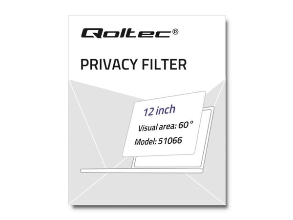 Qoltec 51066, 30,5 cm (12"), Kannettava tietokone, Heijastuksen estävä, Yksityisyys