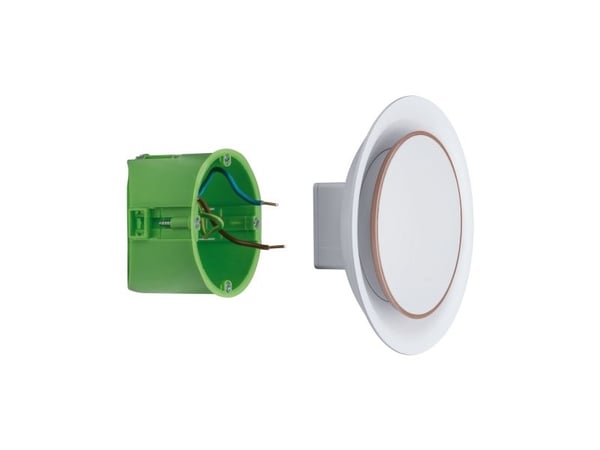 Paulmann 929.26, Innsunket spotlight, LED, 30 lm, Rosegull, Hvit