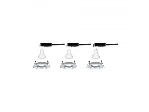 Paulmann 934.33, Indbygget lysplade, GU10, 3 pære(r ), LED, 2700 K, Aluminium