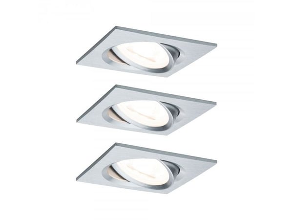 Paulmann 934.38, Indbygget lysplade, GU10, 3 pære(r ), LED, 2700 K, Aluminium