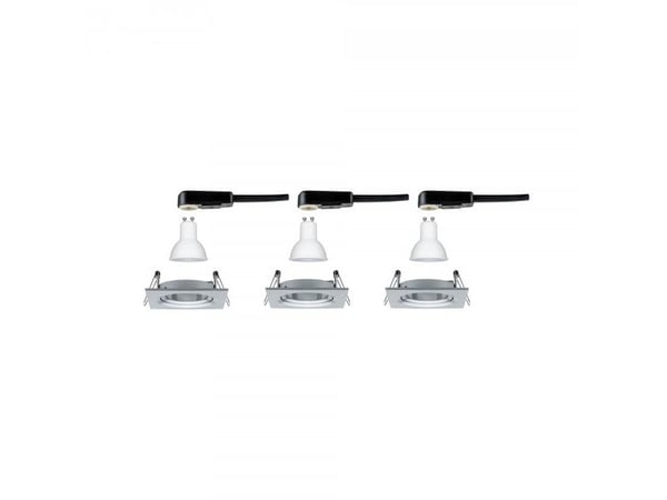 Paulmann 934.38, Indbygget lysplade, GU10, 3 pære(r ), LED, 2700 K, Aluminium
