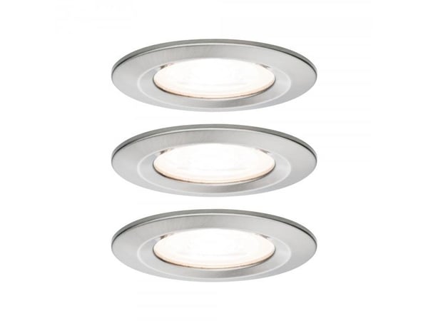 Paulmann 934.76, Syvennysspottivalo, GU10, 3 lamppu(a), LED, 2700 K, Metallinen