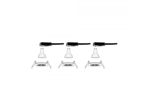 Paulmann 934.78, Indbygget lysplade, GU10, 3 pære(r ), LED, 2700 K, Hvid