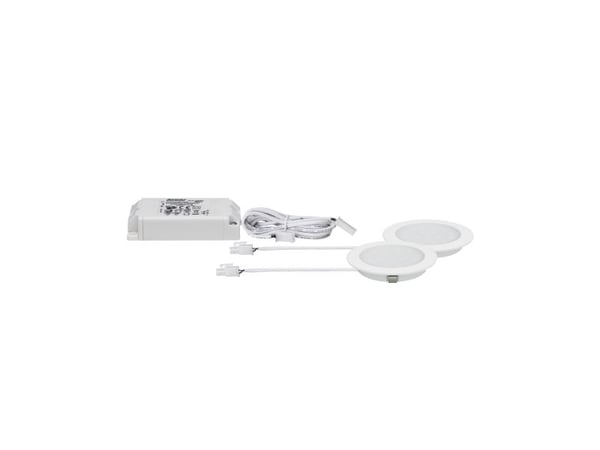 Paulmann 999.21, Innfelt lyspanel, LED, 2,5 W, 3000 K, 225 lm, Hvit