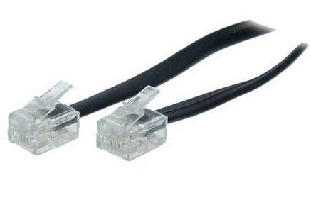 S/CONN maximum connectivity 70086-, 6 m, RJ-11, RJ-11, Svart, Hankoppling, Hankoppling