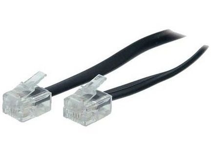 S/CONN maximum connectivity 70090-, 10 m, RJ-11, RJ-11, Svart, Hankoppling, Hankoppling